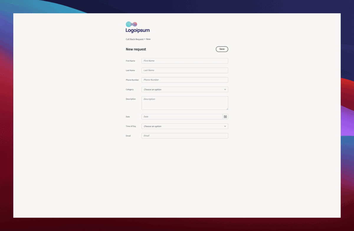 Free app template for callbacks gif Call request gif