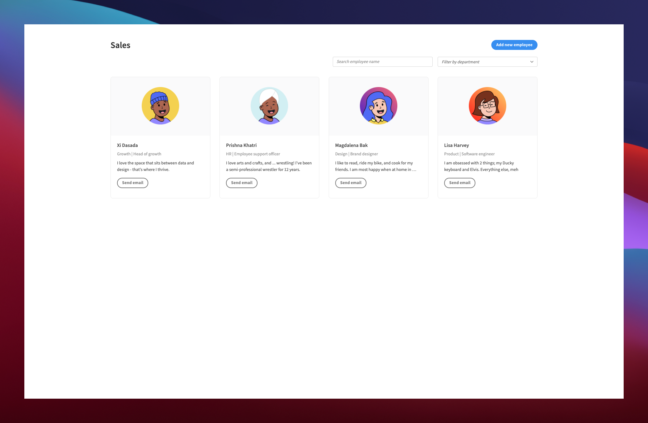 Employee Directory Template 1 yjobma