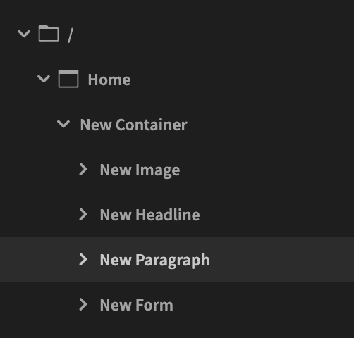 Form components Form components