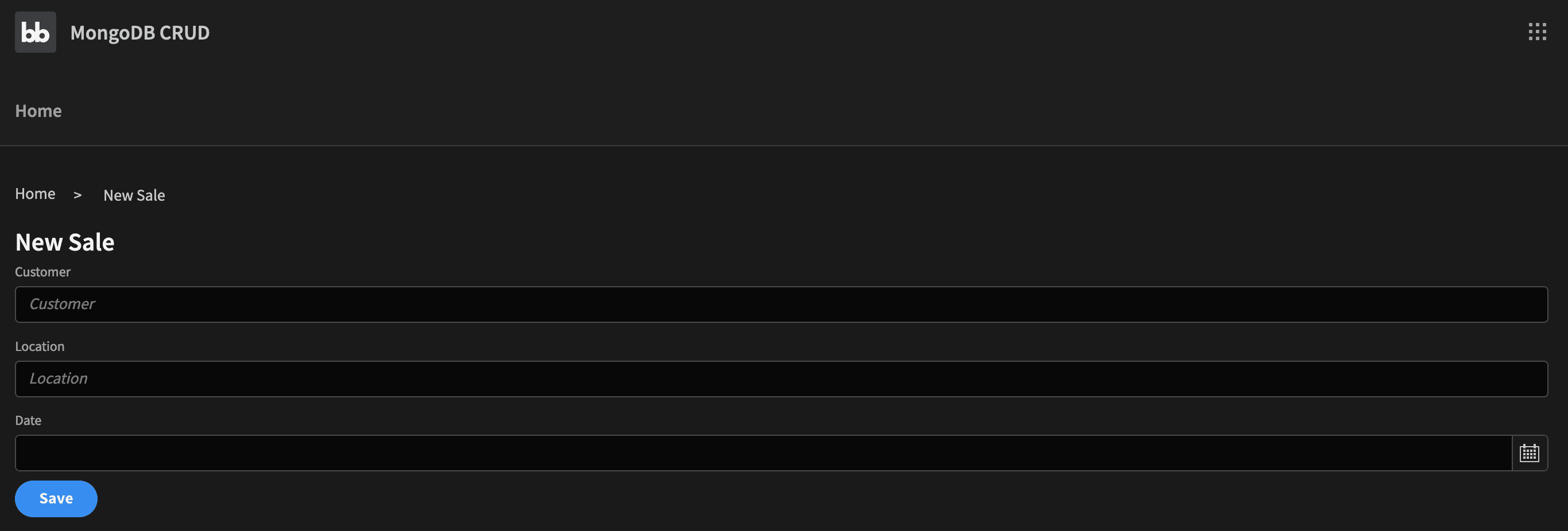 CREATE query in MongoDB