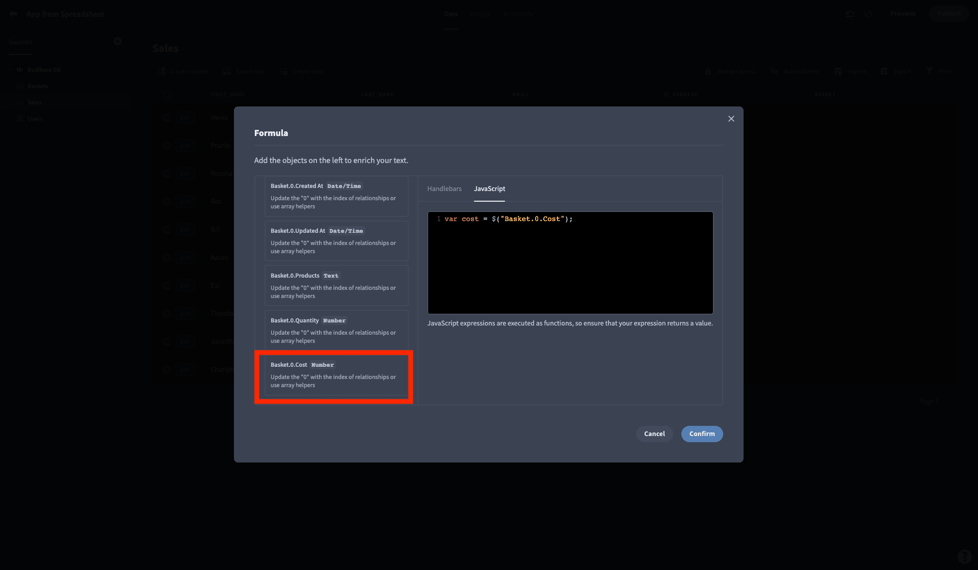 Data bindings