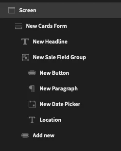 Component tree