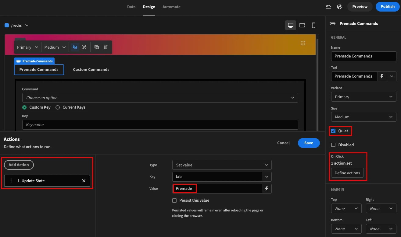 Button Actions