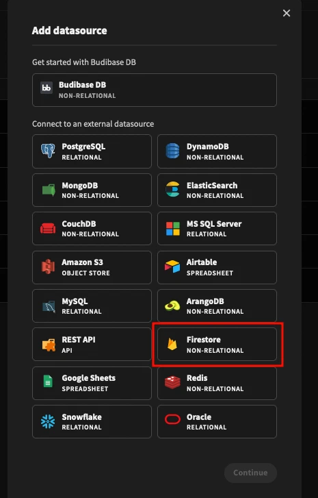 Firebase data source