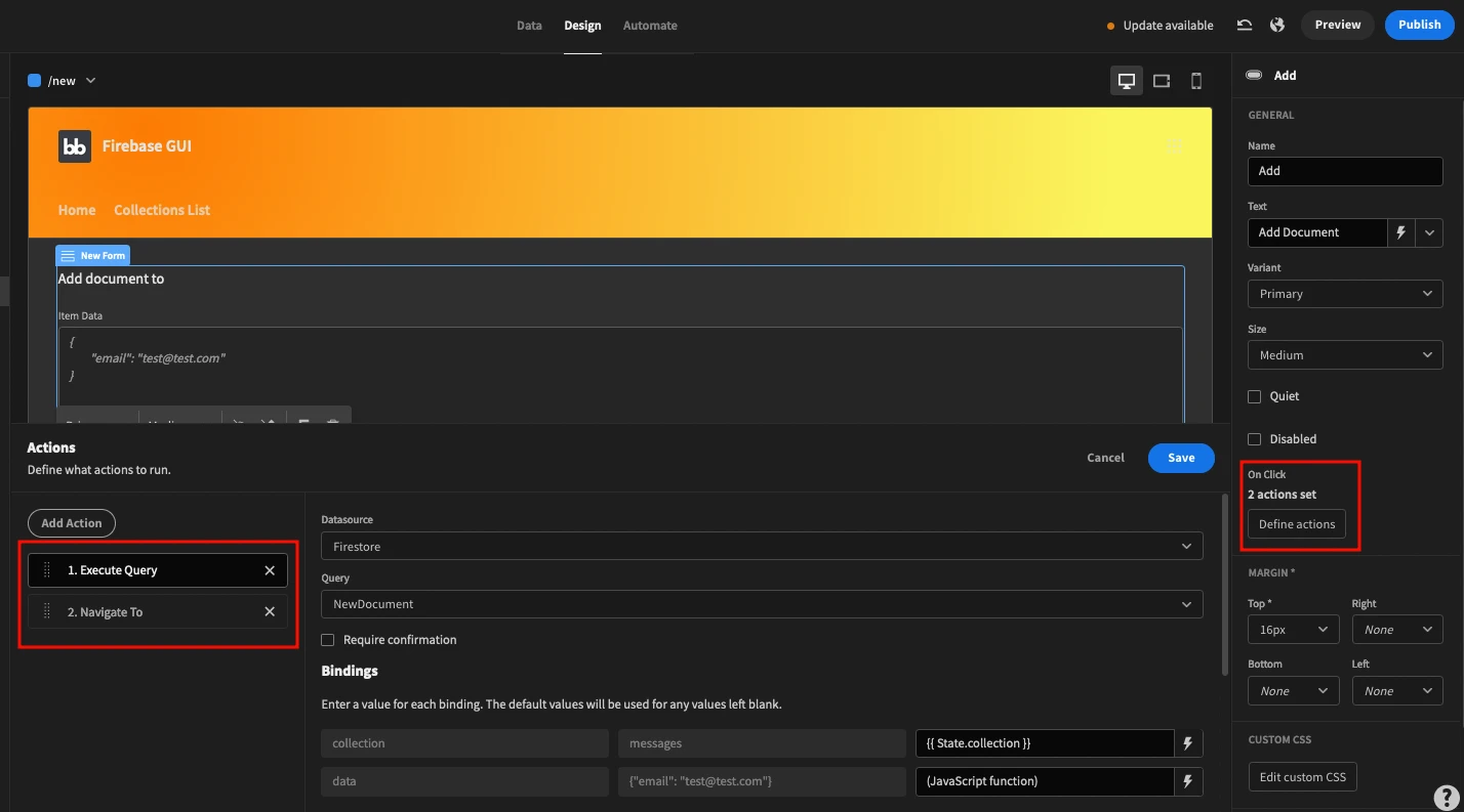 Firebase GUI
