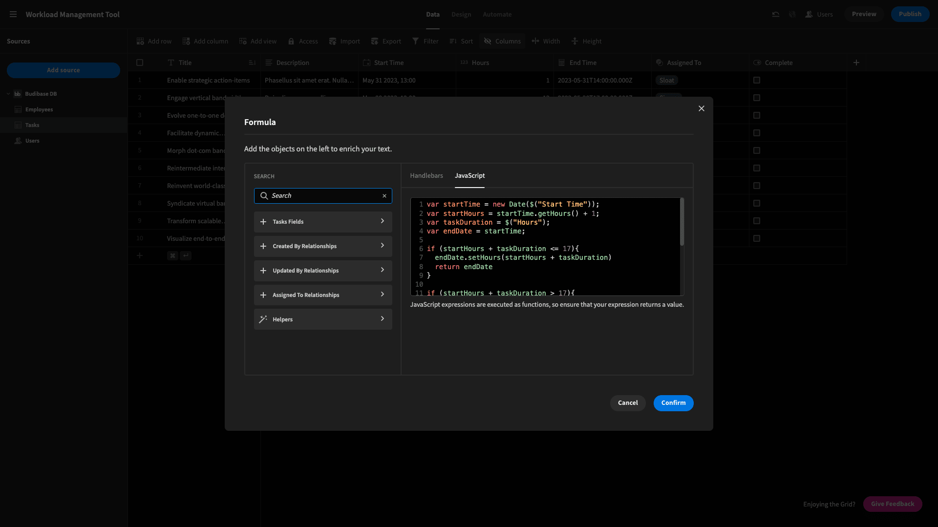 JavaScript Editor JavaScript Editor