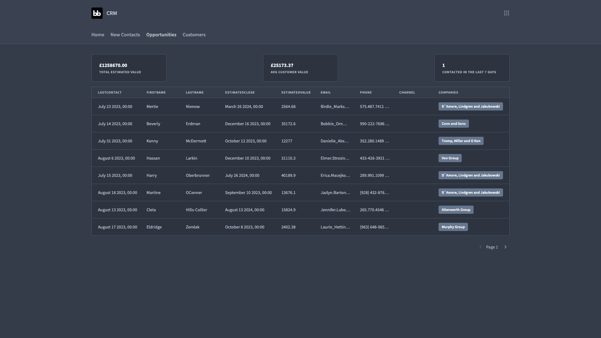 Custom crm interface Custom CRM Interface