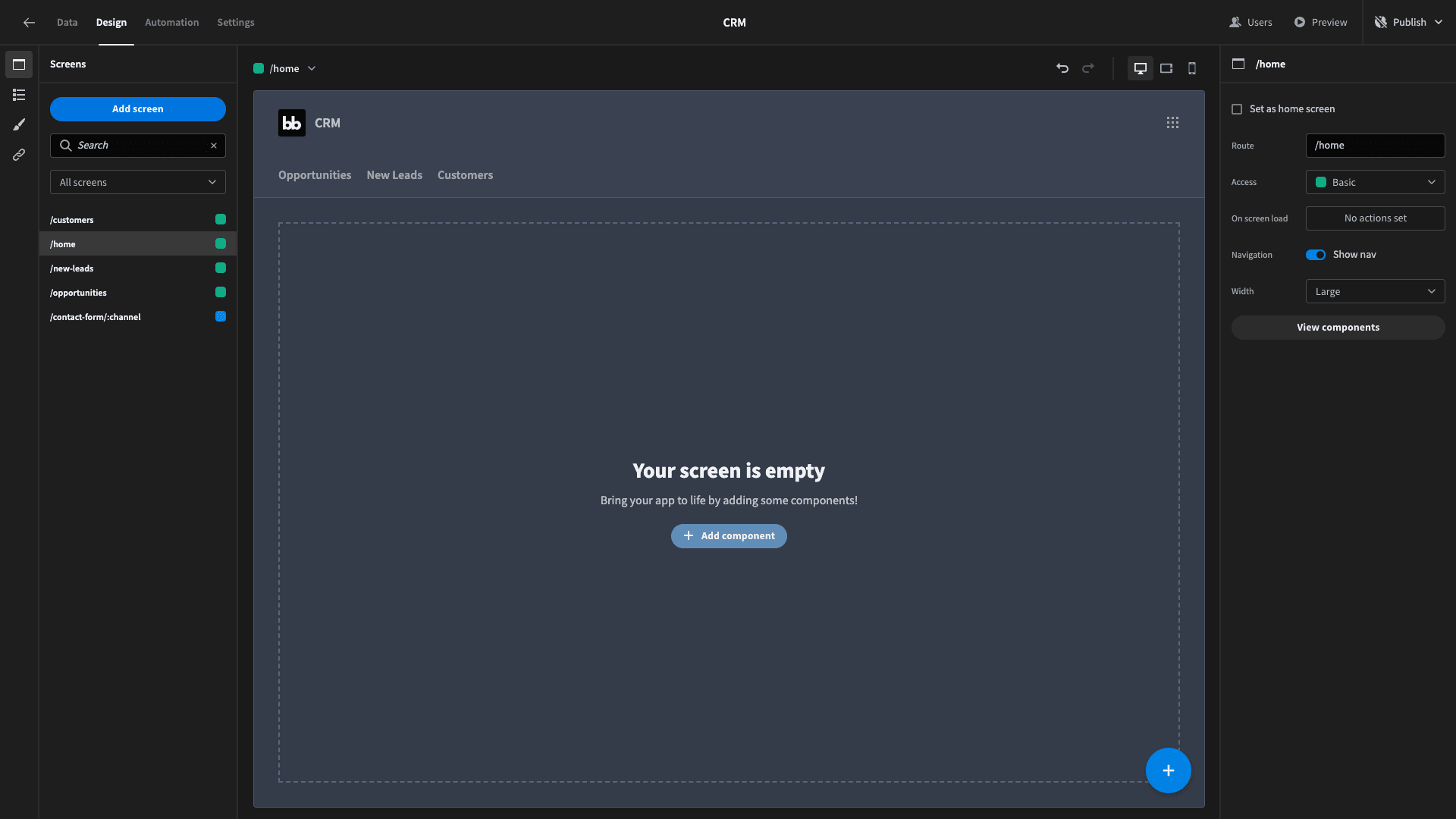 Blank screen Blank Screen