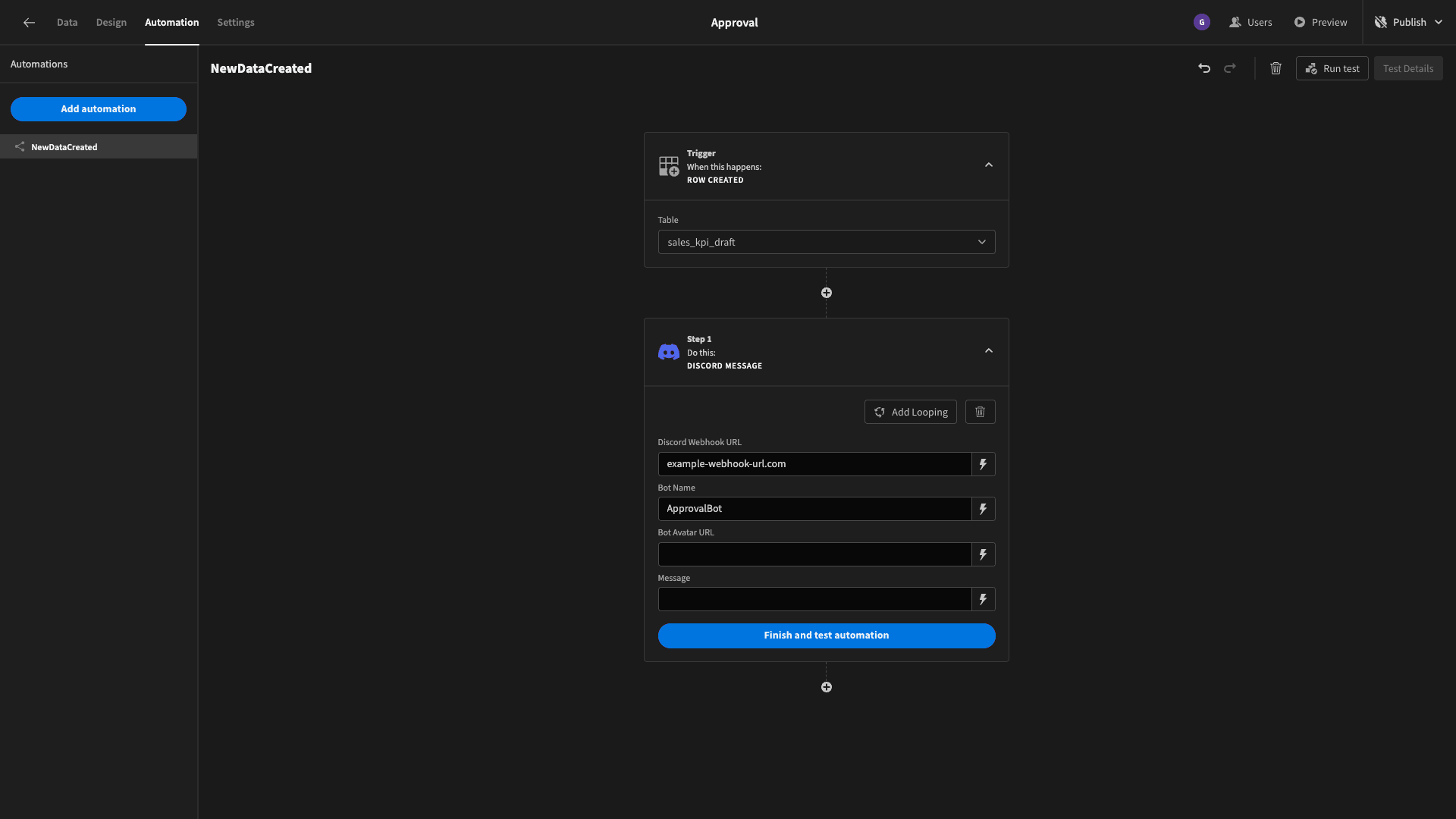 Discord config