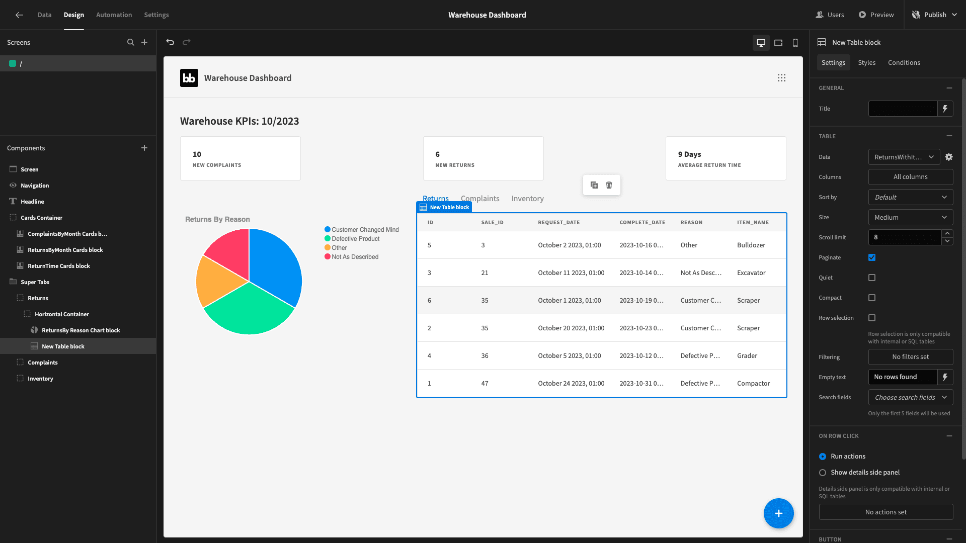 Data Table