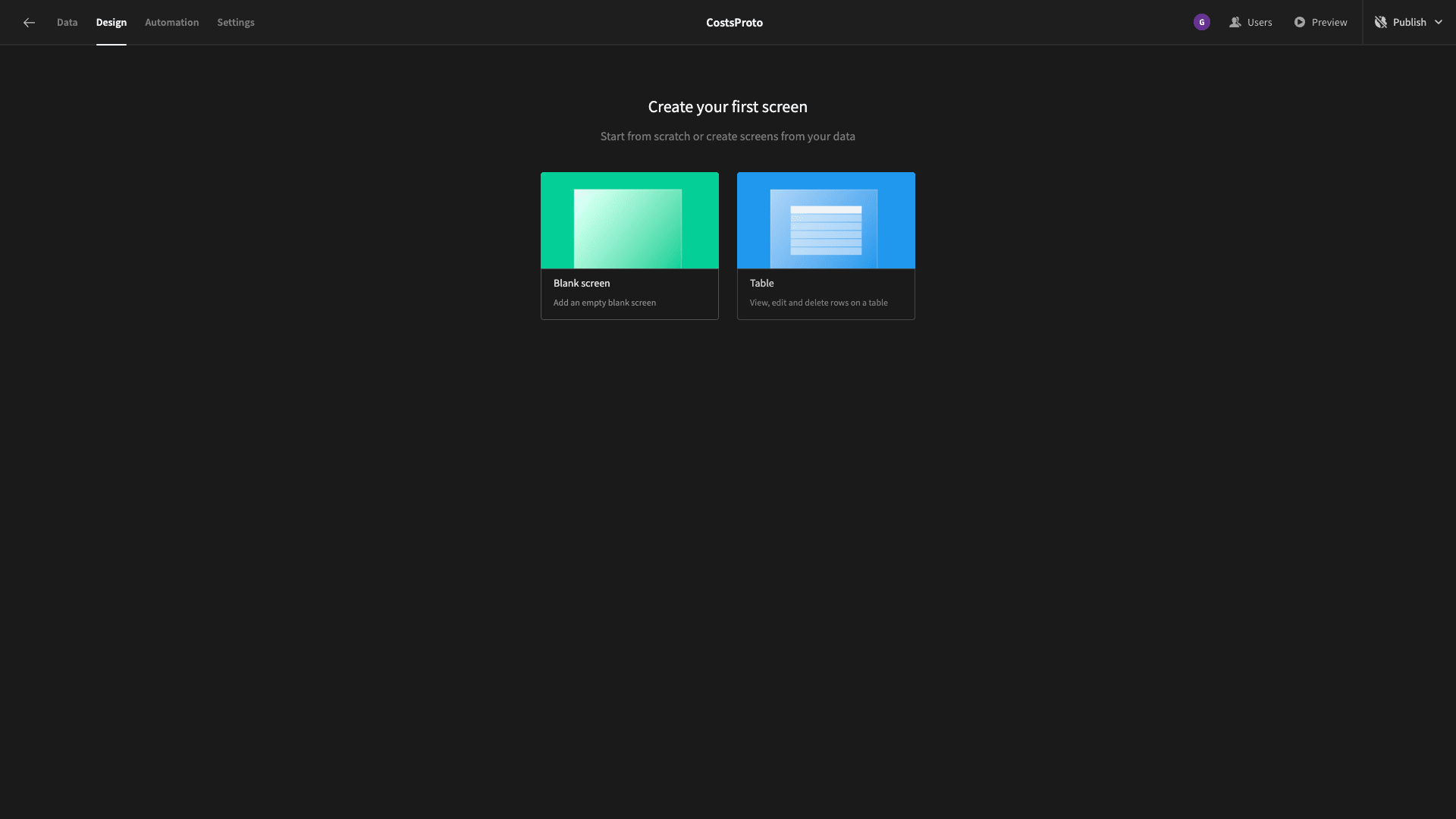 New screen New screen