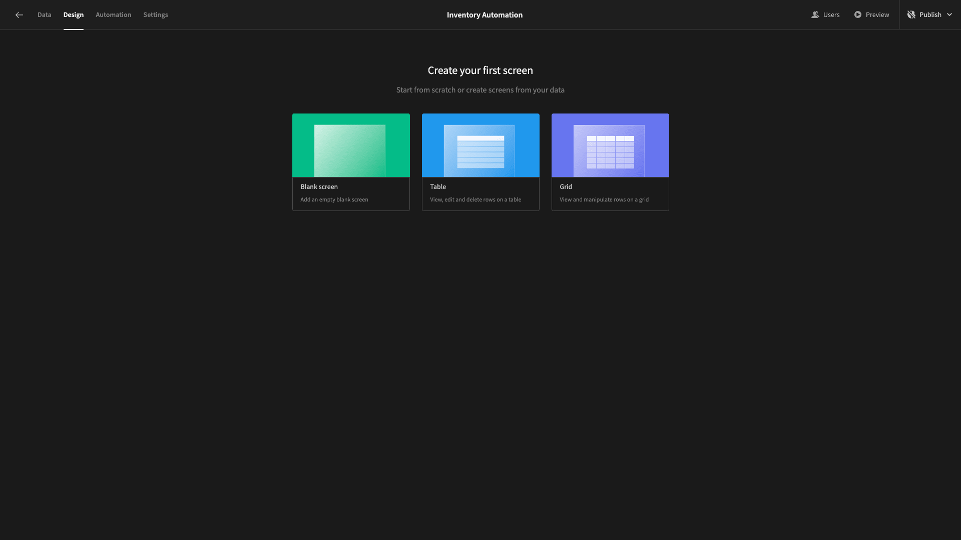 New screen