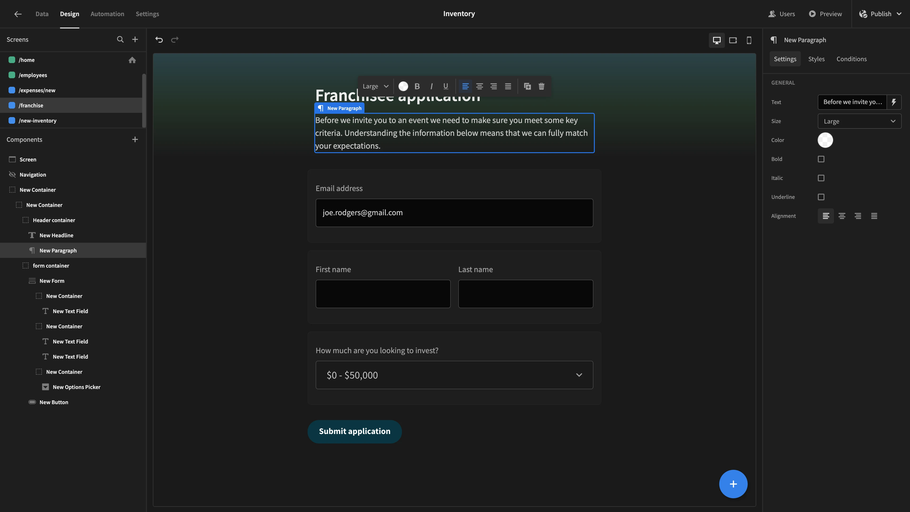 Operly Open Source Form Builder Operly Open Source Form Builder