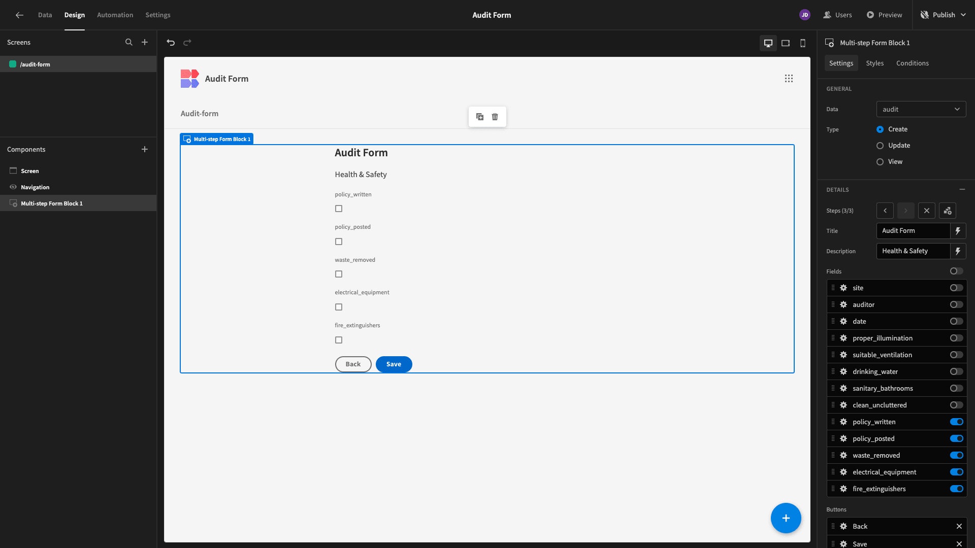 Audit Form