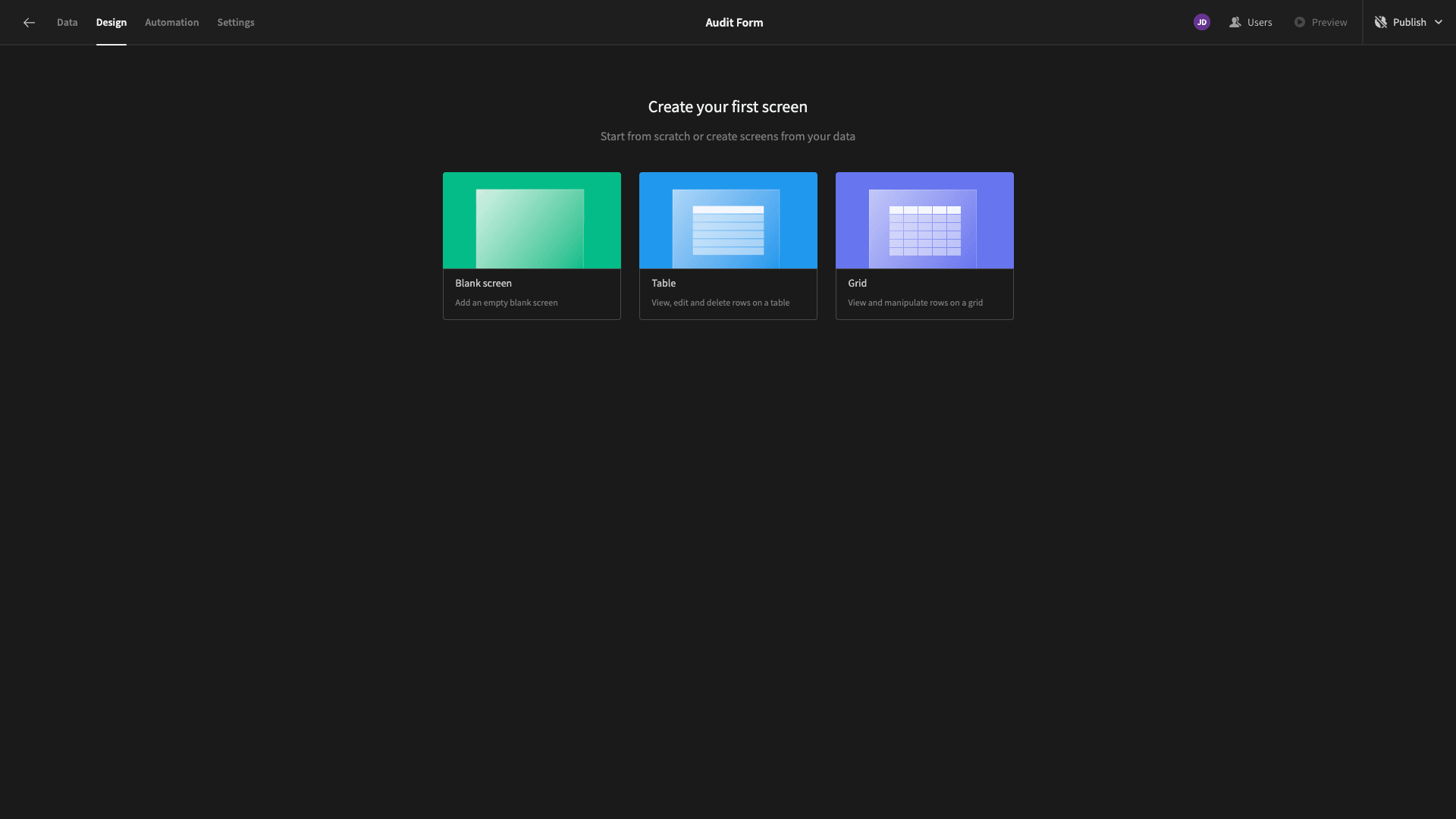 New Screen