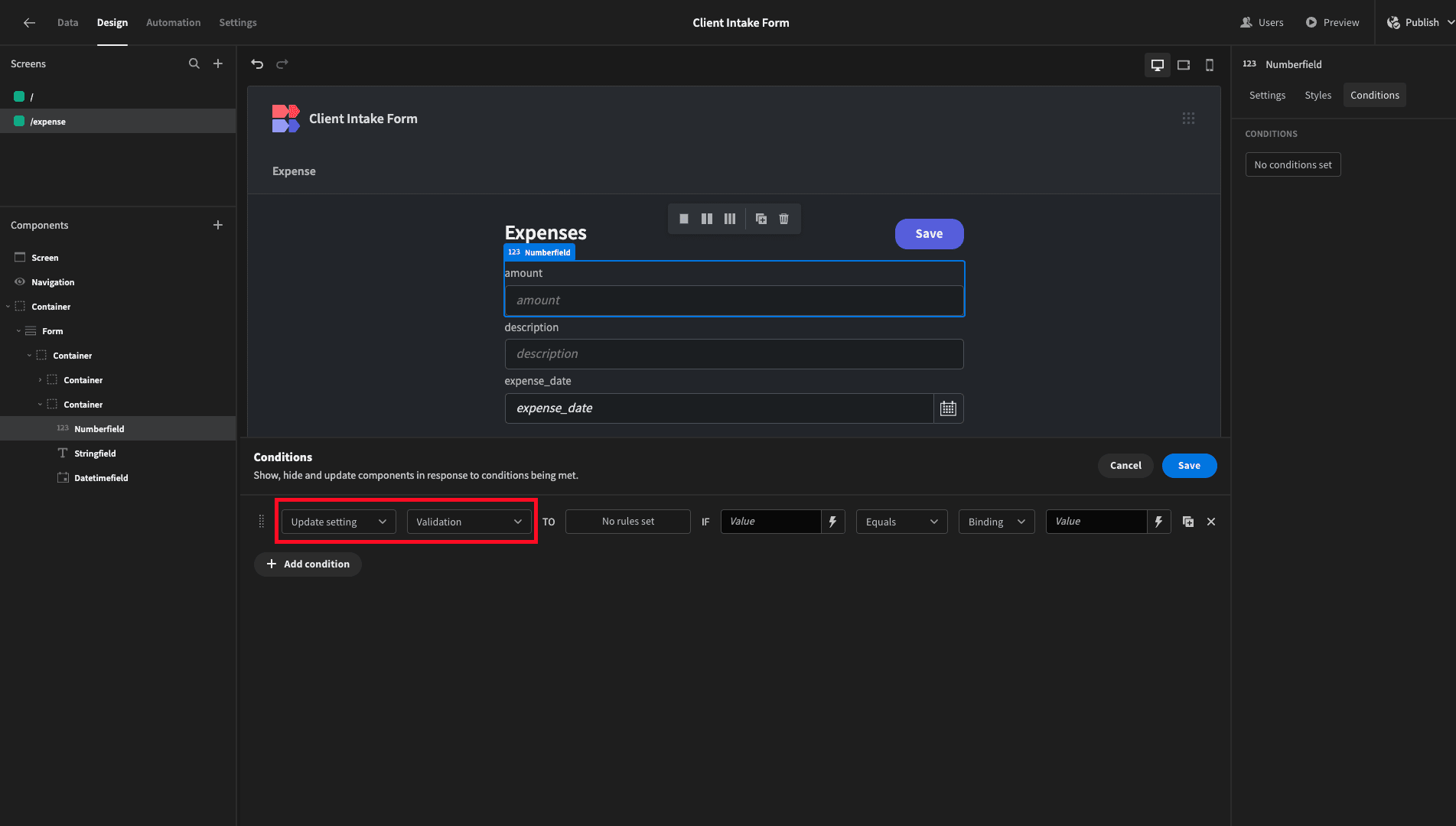 Update Setting Update Setting