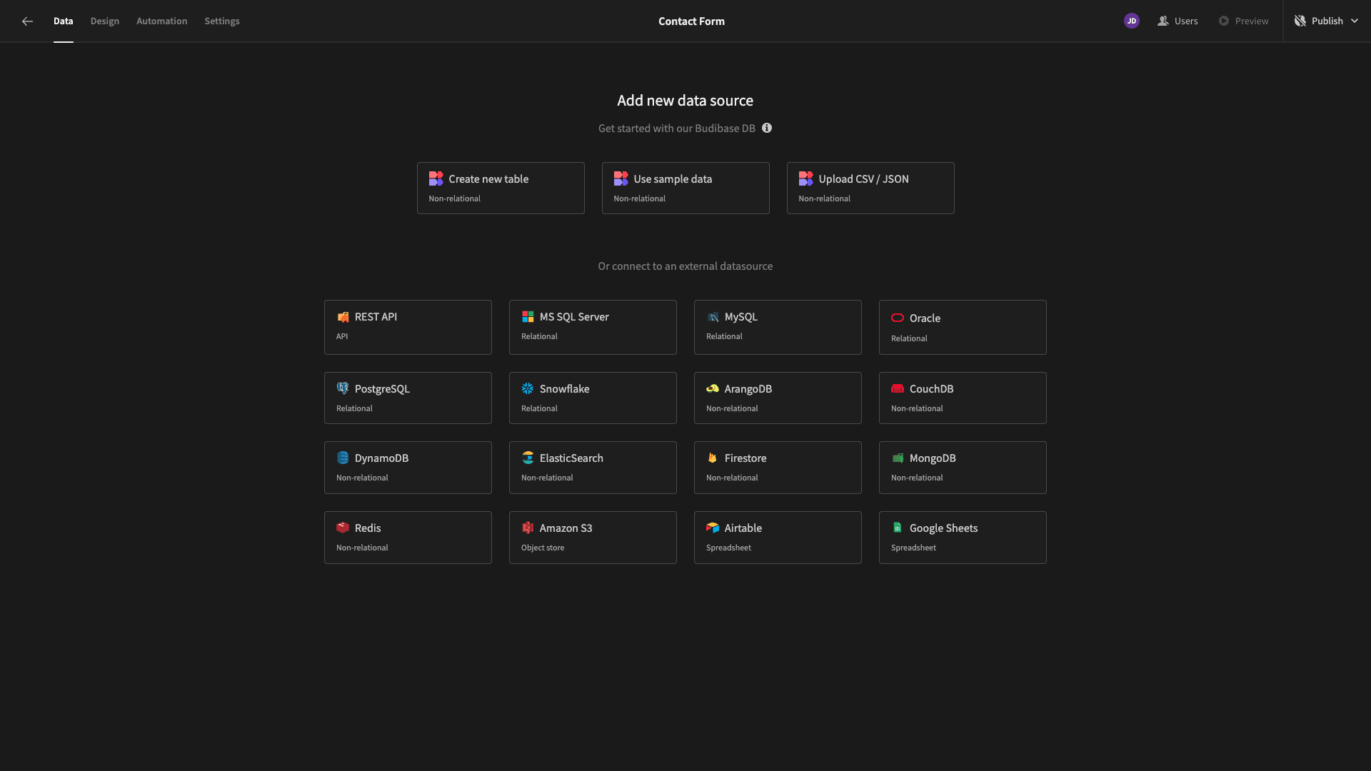 Data source Data Source