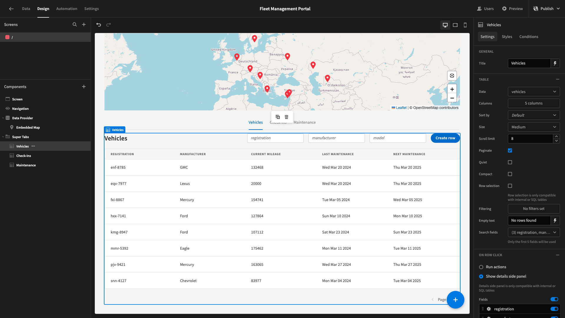 Fleet Management Portal