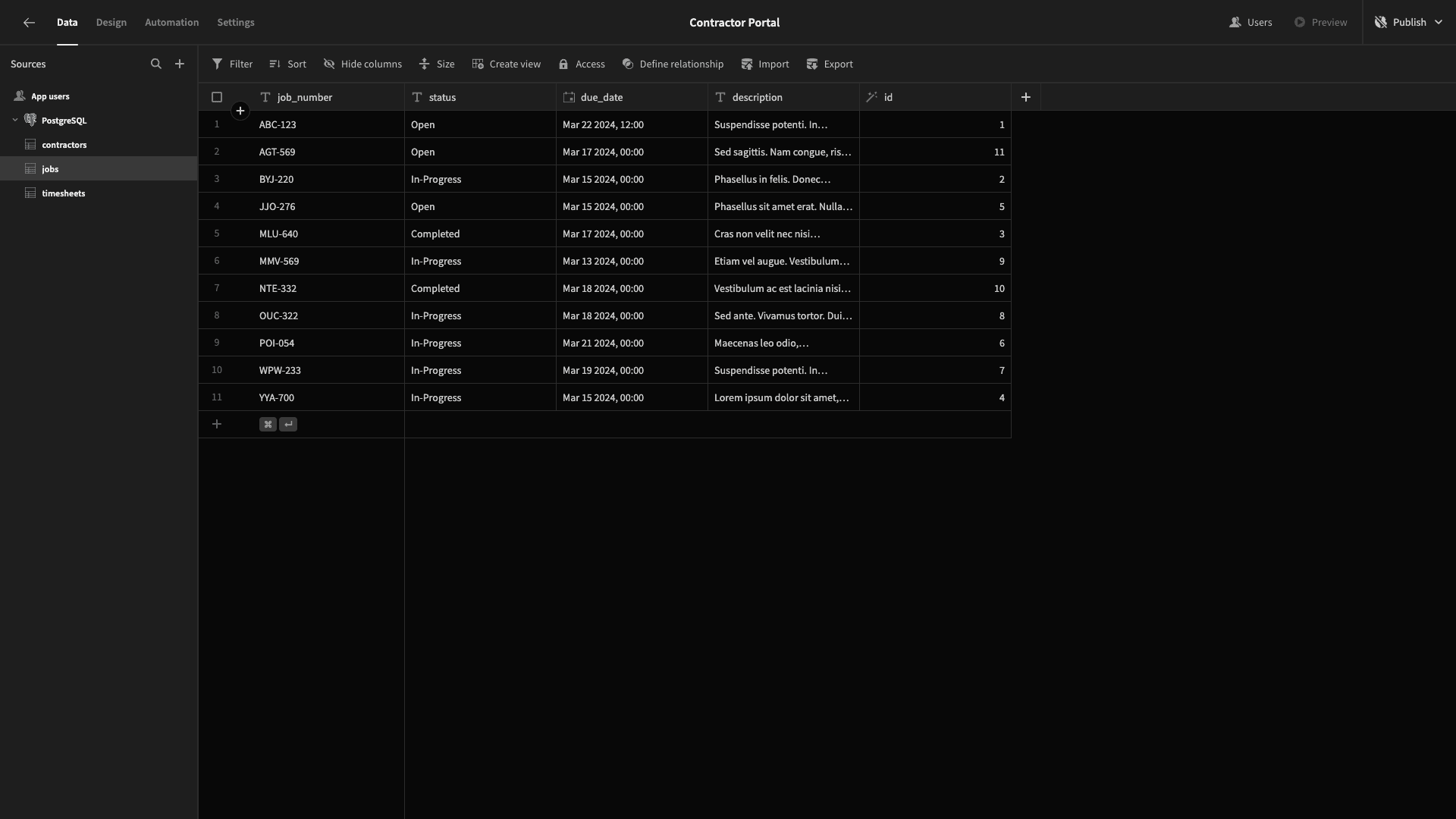 Contractor Portal Contractor Portal