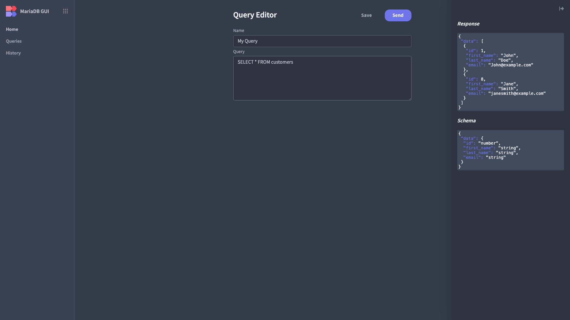 MariaDB GUI