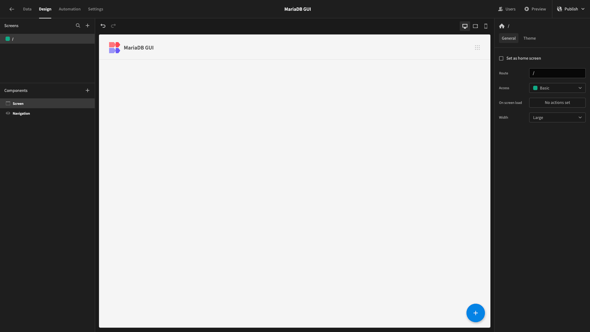 Blank Screen