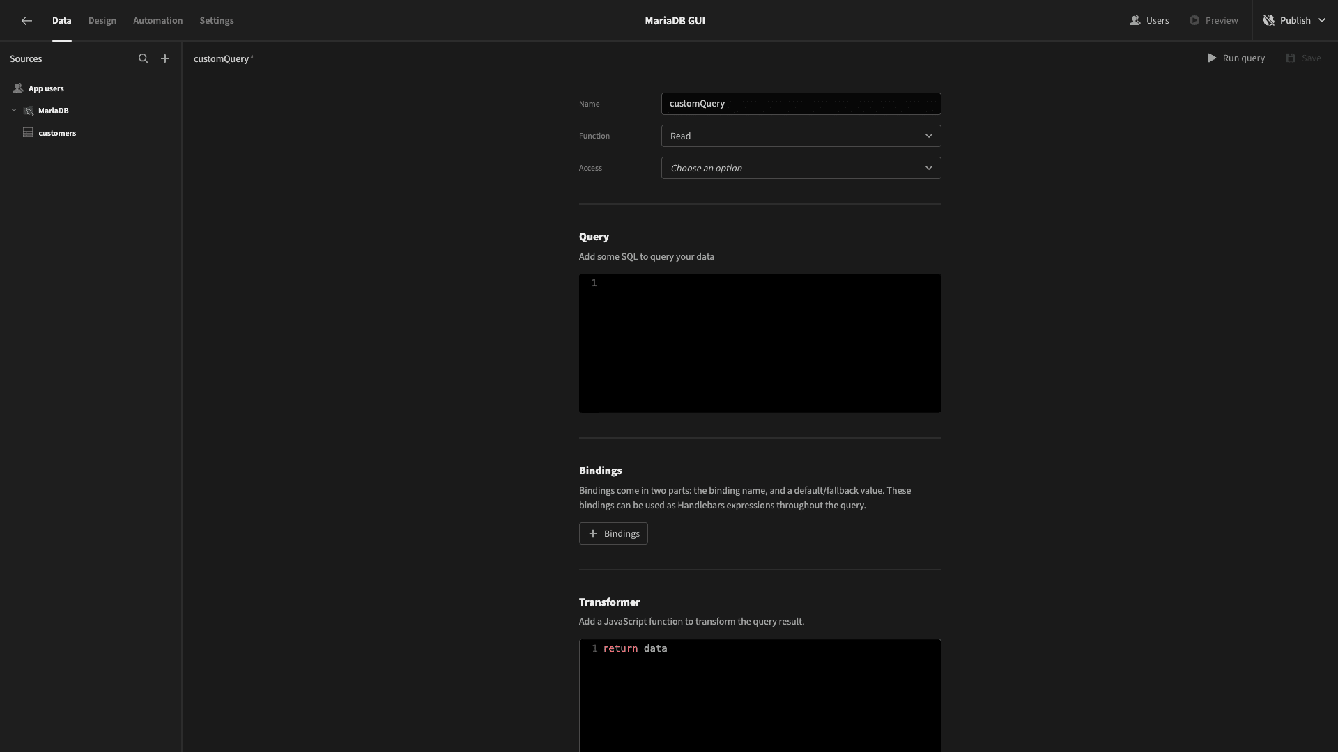 Custom Query