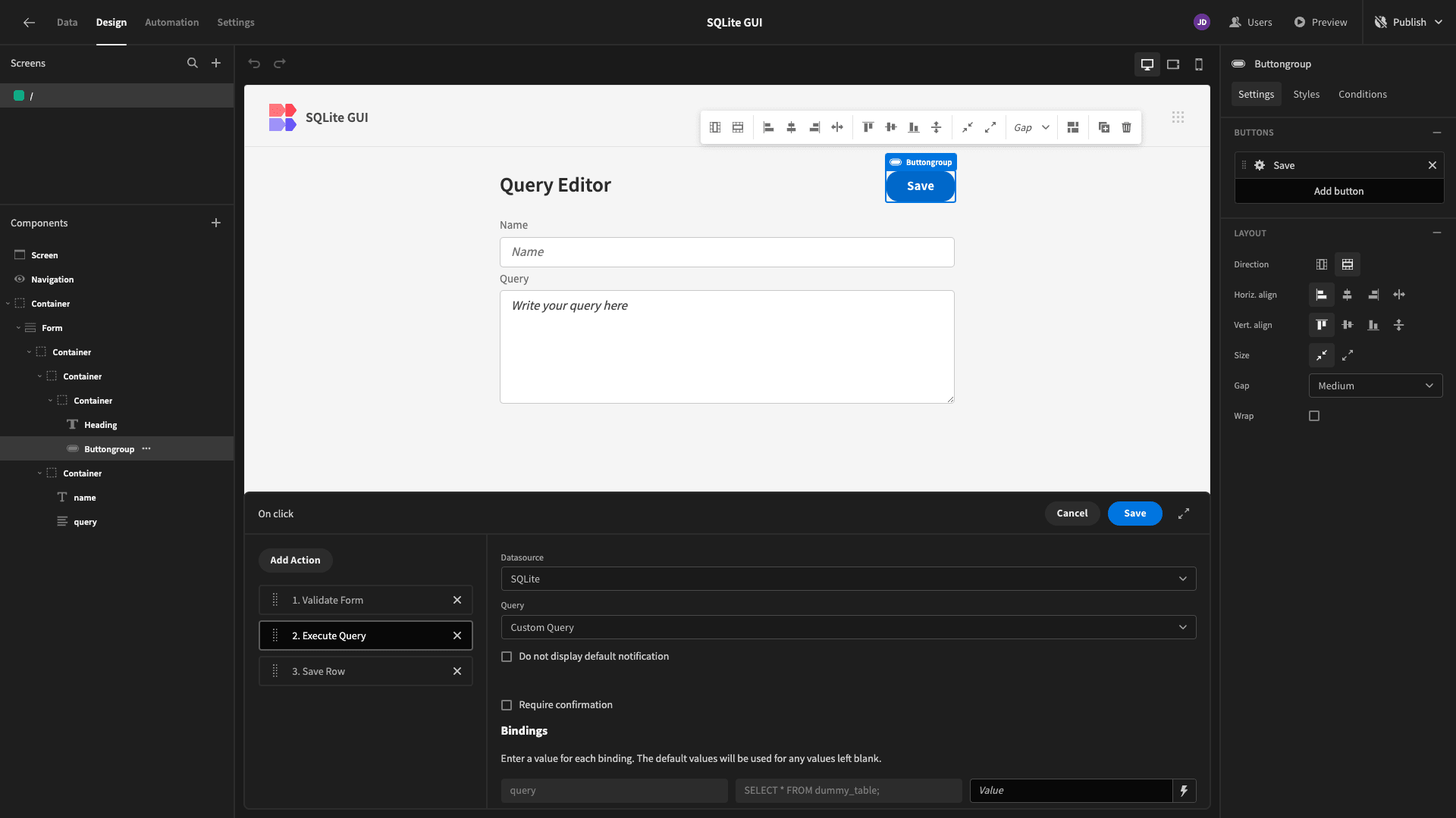 Execute Query Execute Query
