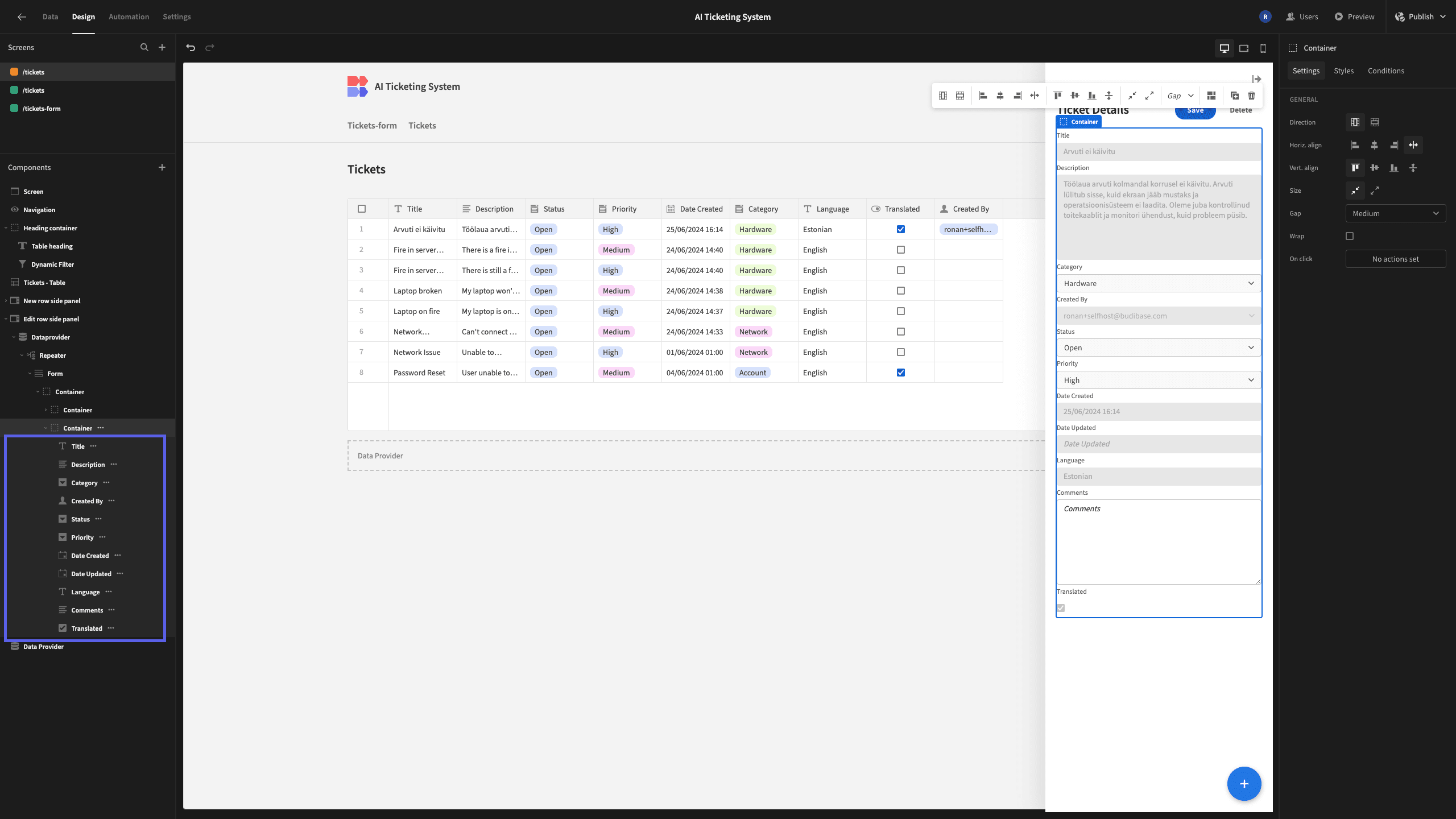 Component Tree