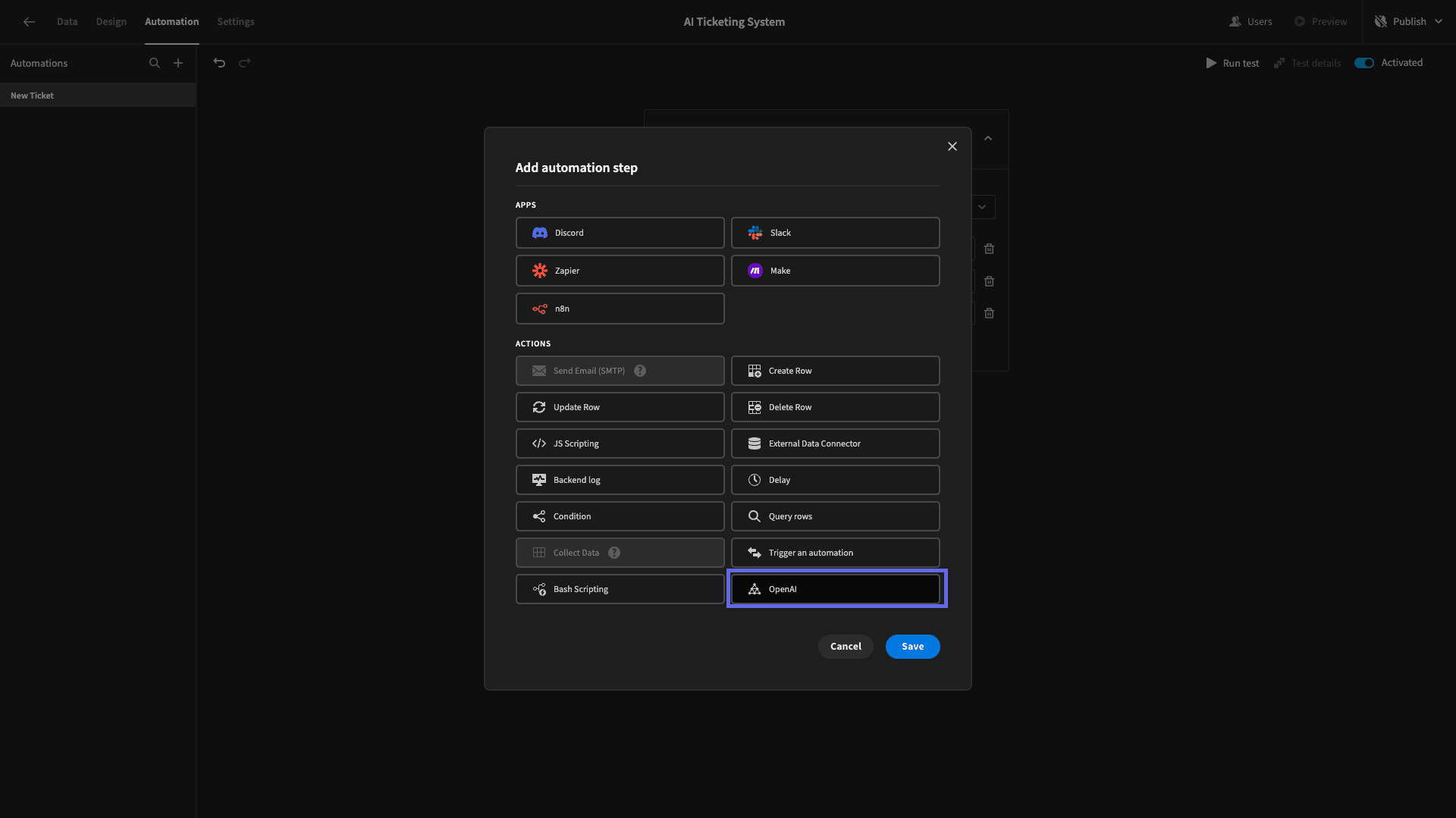 Automation Step