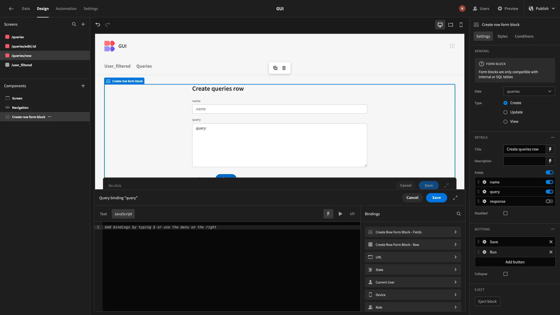 JavaScript Editor JavaScript Editor