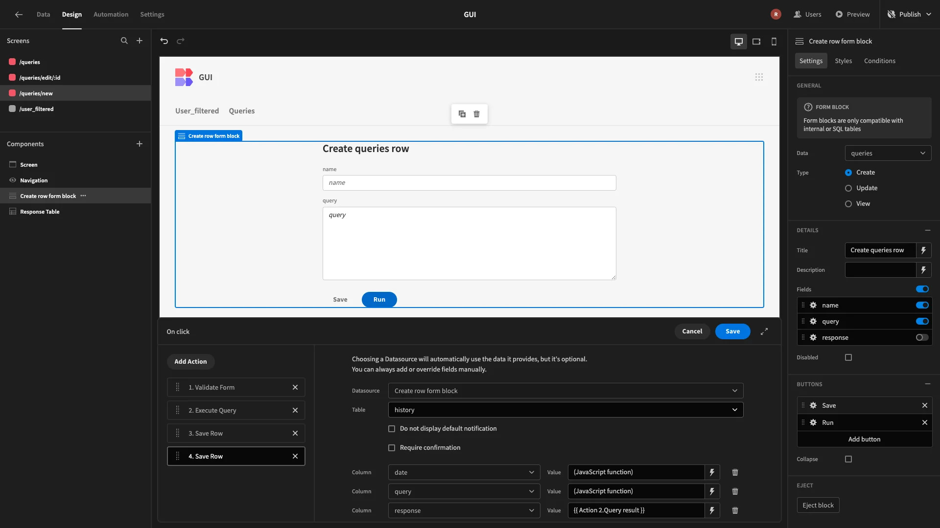 SQL GUI SQL GUI
