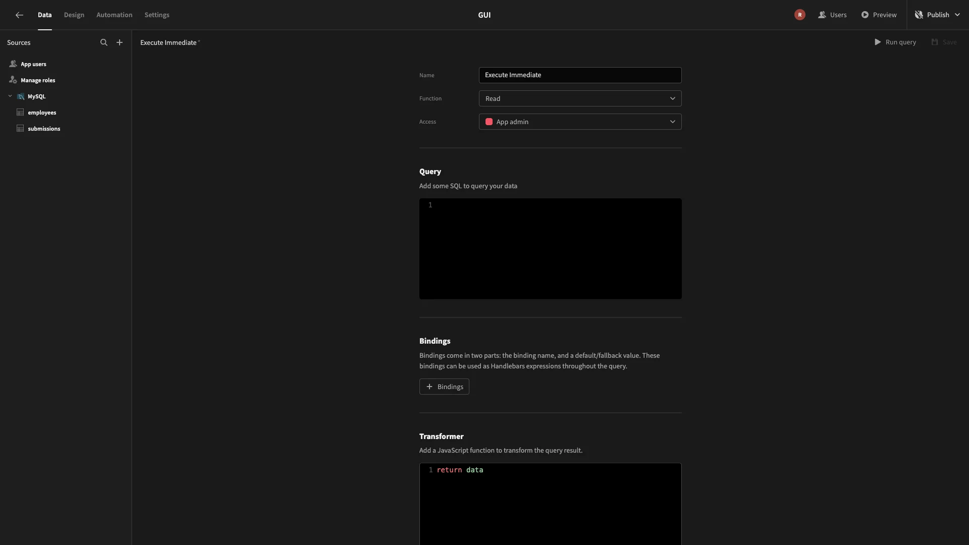 Query Editor Query Editor