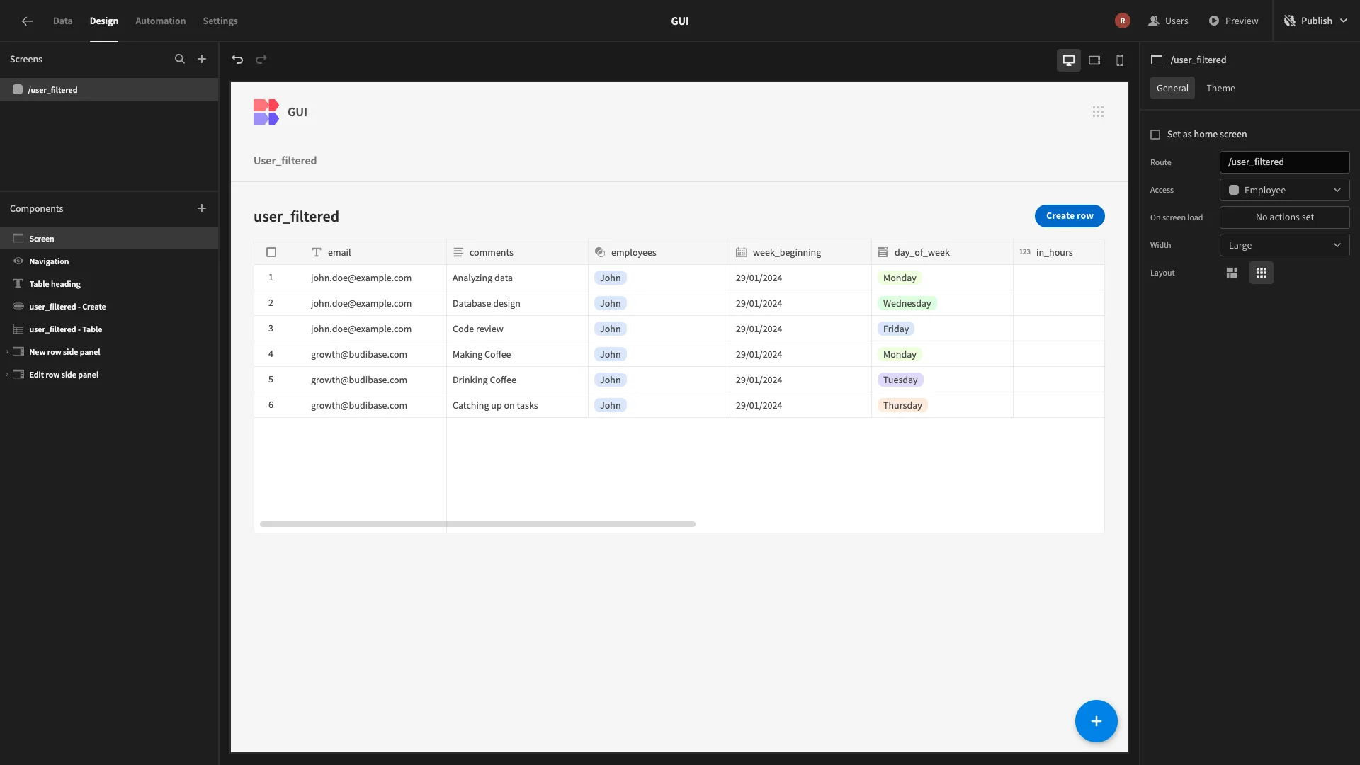 SQL GUI SQL GUI