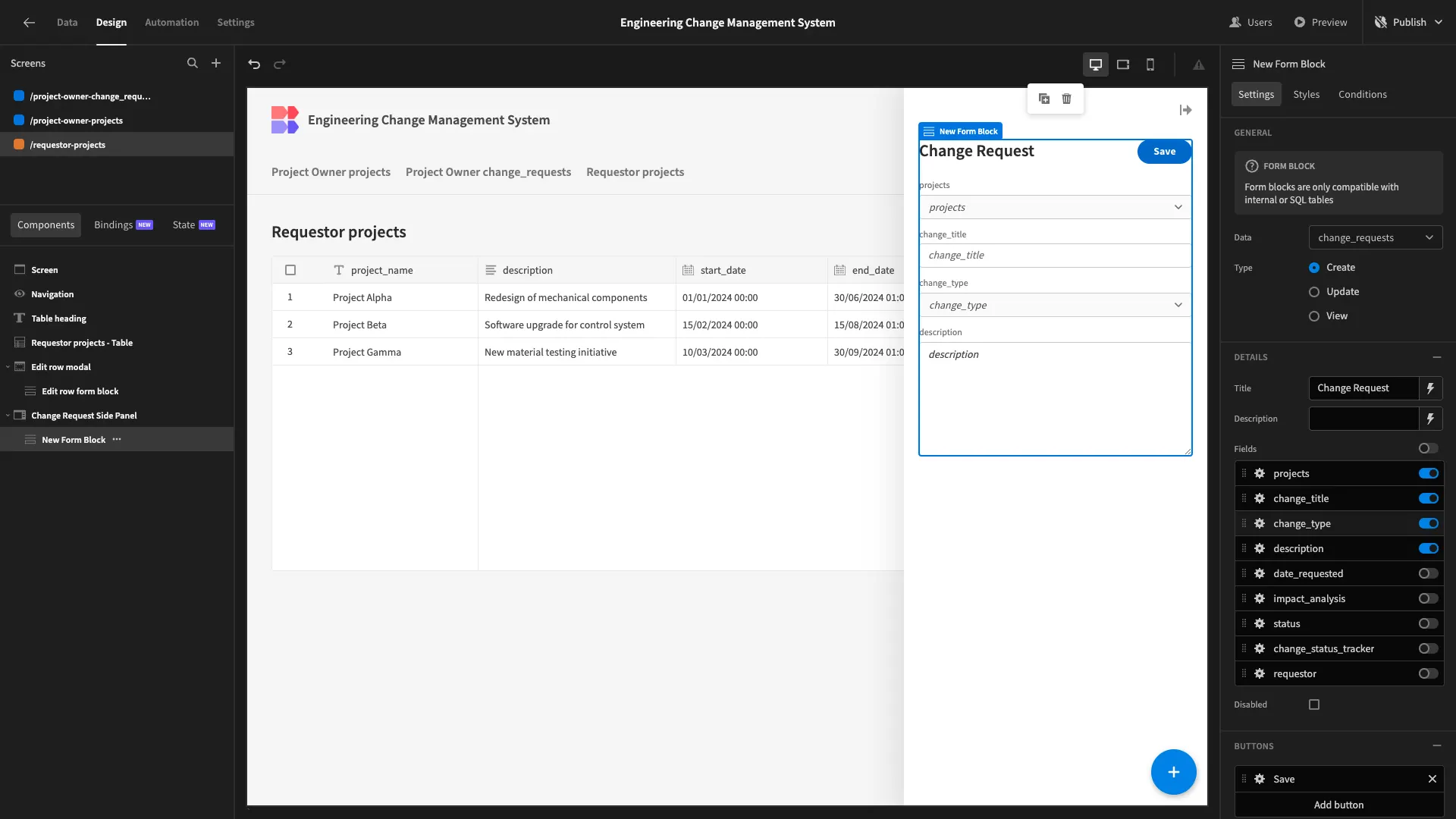 change request form change request form
