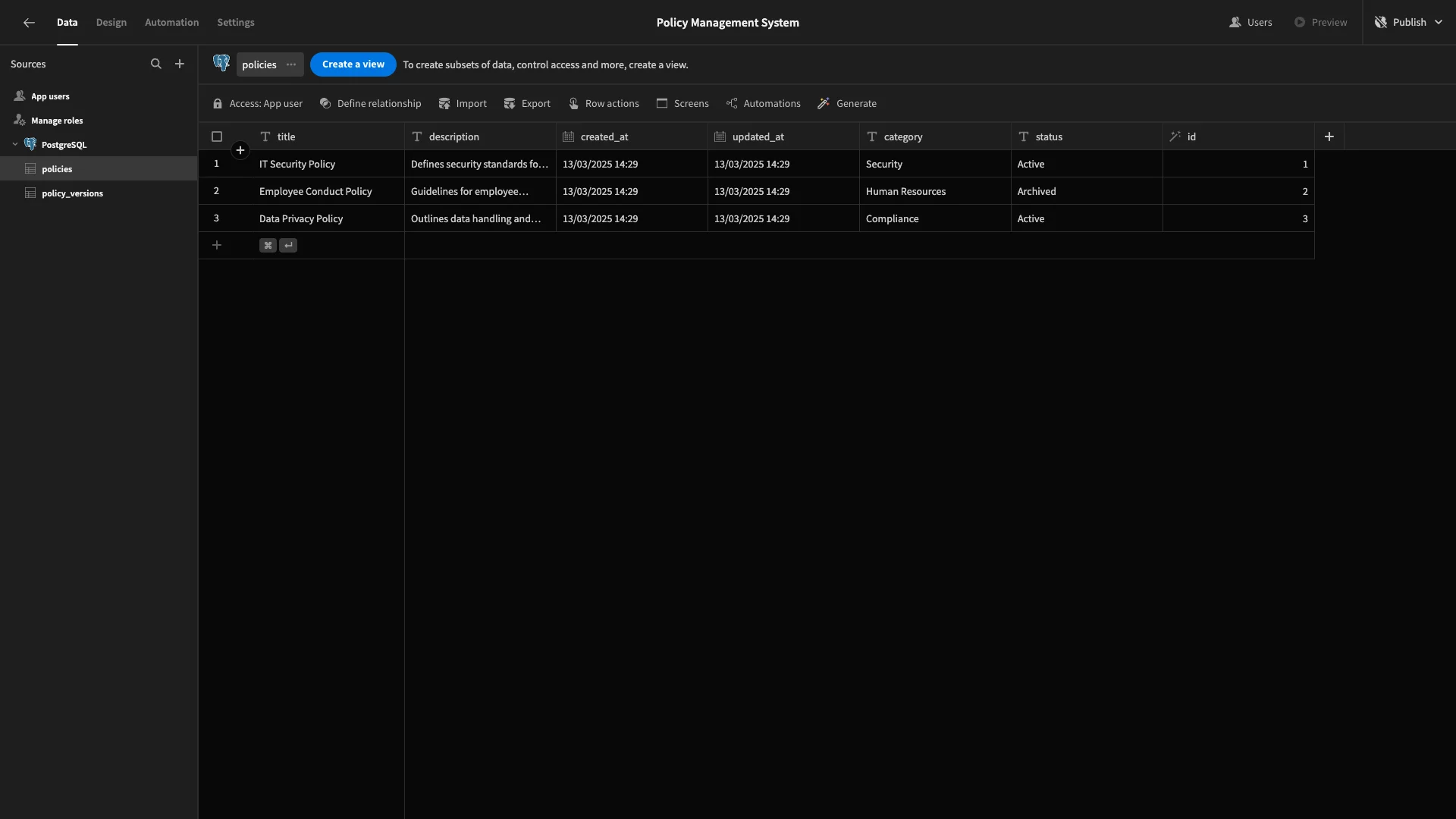 Database Database