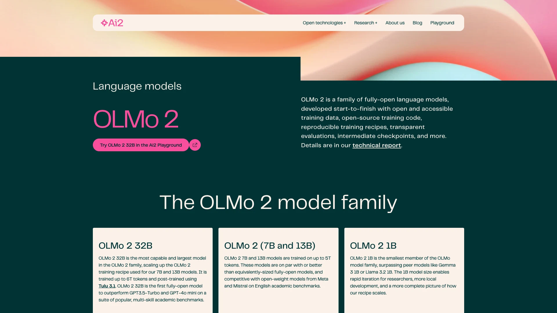 OLMo 2 OLMo 2