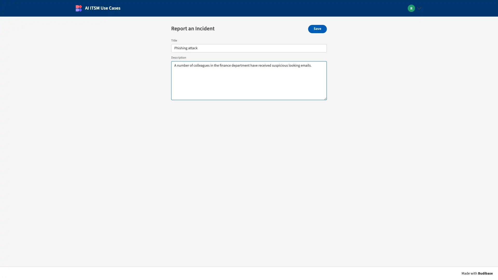 Incident Form Incident Form