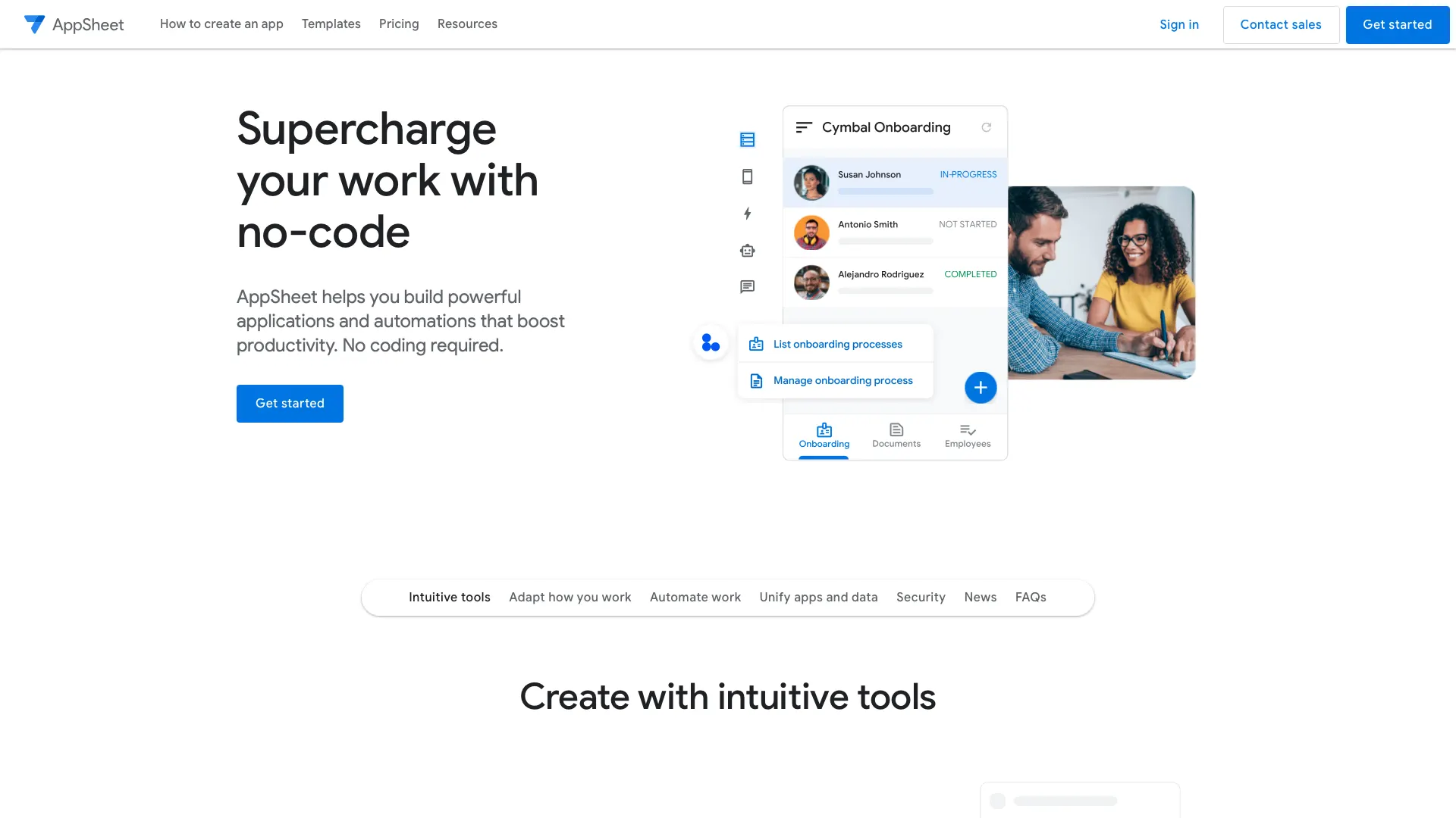 AppSheet website image
