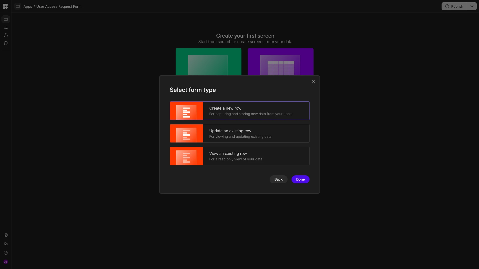 Create Form